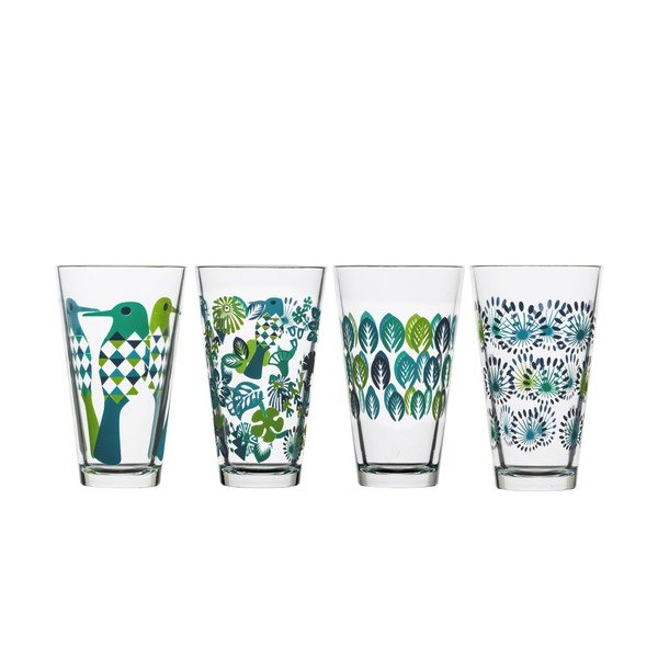 Set od 4 zelene Sagaform Fantasy čaše, 300 ml