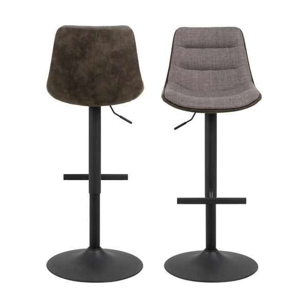 Siva barska stolica podesive visine (visine sjedala 86 cm) Adisa – Actona-image-2