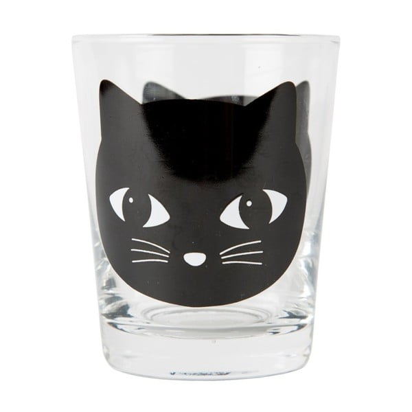 Čaša Sass &amp; Belle crna mačka