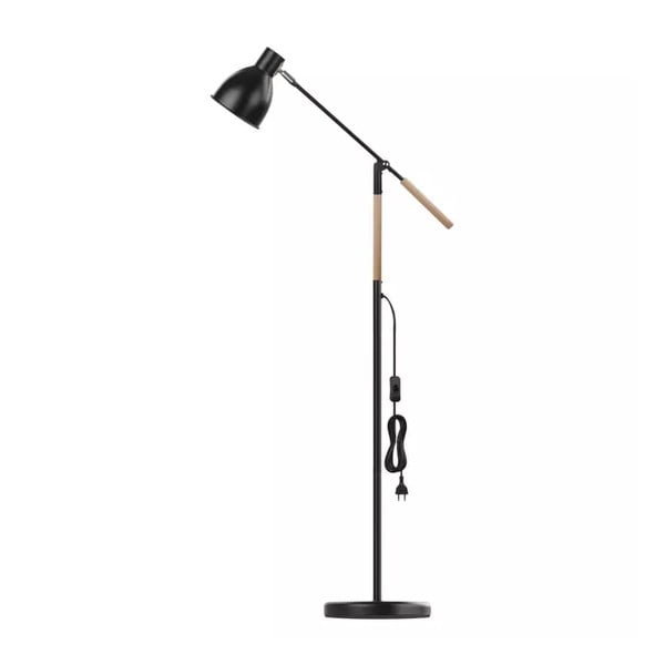 Crna stojeća svjetiljka s metalnim sjenilom (visina 150 cm) Edward – EMOS