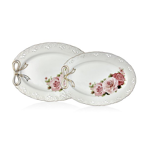 Set od 2 porculanska tanjura Dina