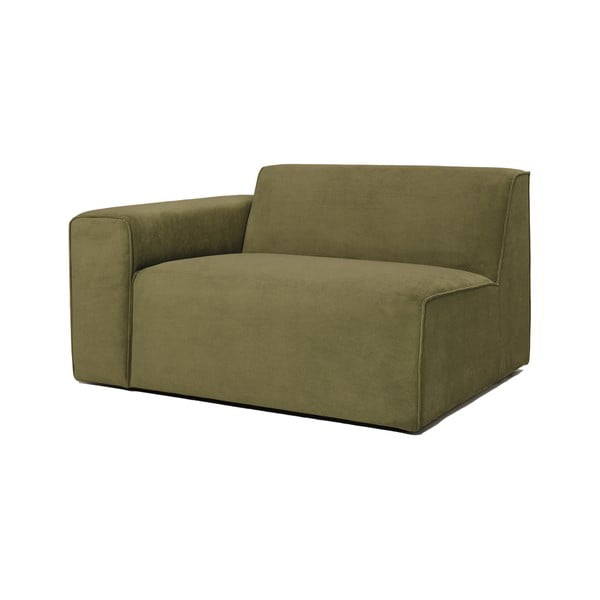 Kaki zeleno baršunasti završni element Scandic Sting, 124 cm, lijevi kut-image-2