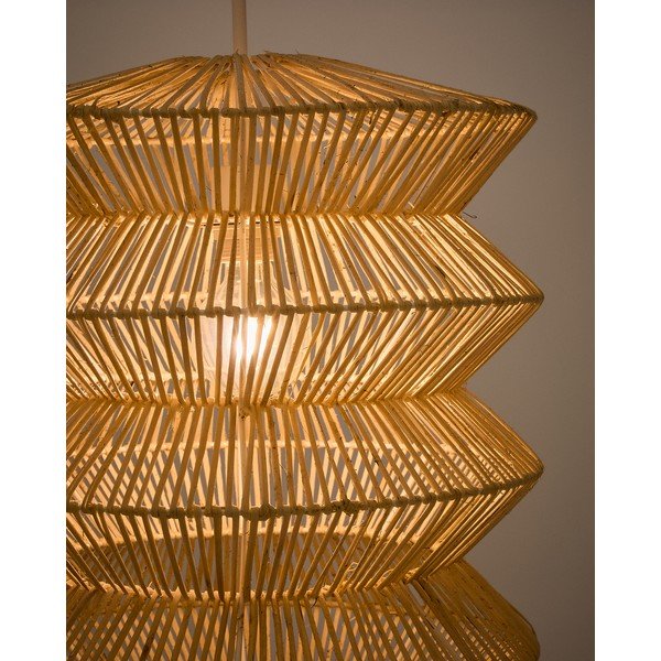 Viseća svjetiljka u prirodnoj boji sa sjenilom od ratana Dakit – Kave Home-image-2