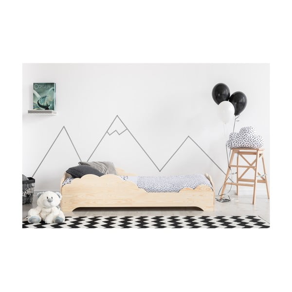 Dječji krevetić od borovine Adeko BOX 9, 90 x 160 cm