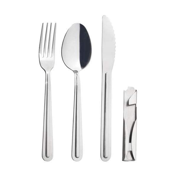 Pribor 4 kom od nehrđajućeg čelika u srebrnoj boji KEMP – Orion