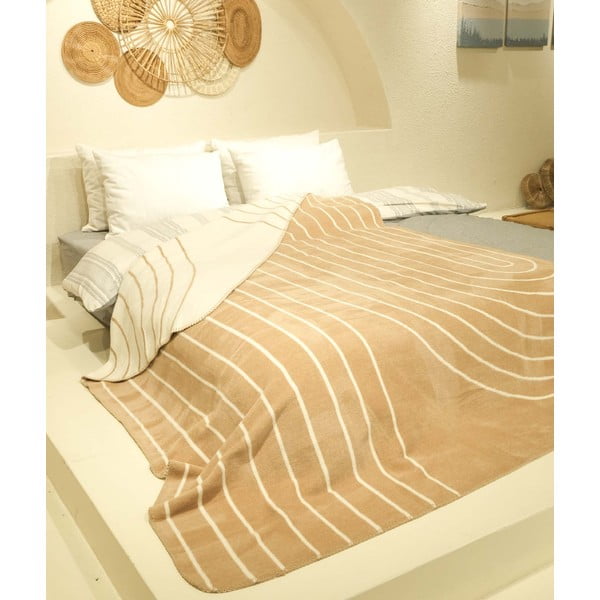 Bež-krem prekrivač za krevet za jednu osobu 150x200 cm Twin - Oyo Concept
