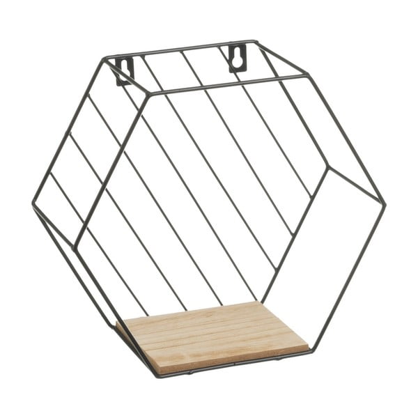 Crne/u prirodnoj boji police u setu 3 kom 31 cm – Casa Selección-image-1