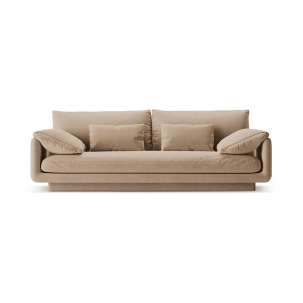 Bež baršunasti sofa 220 cm Torino – Micadoni 