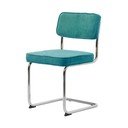 Tirkizna blagovaonska stolica od samta Rupert – Unique Furniture