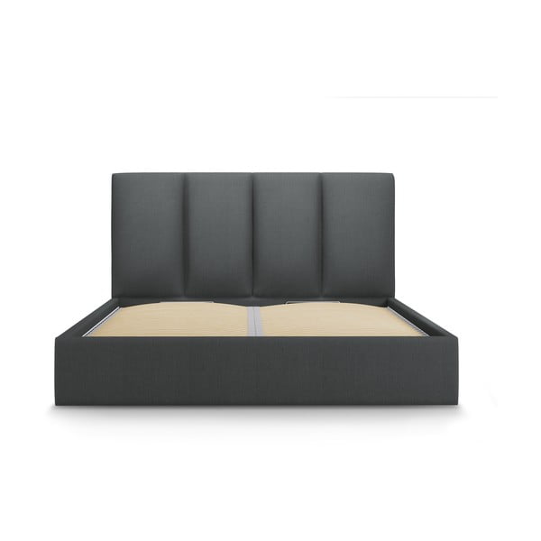 Tamno sivi bračni krevet Mazzini Kreveti Juniper, 160 x 200 cm-image-2