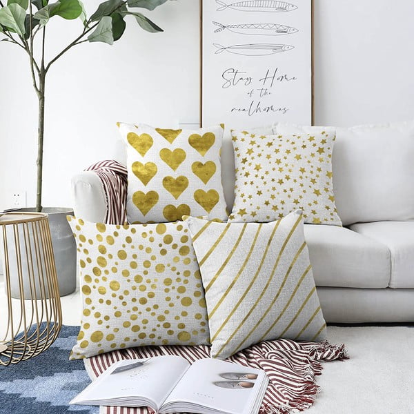 Set od 4 ukrasne jastučnice Minimalist Cushion Covers Elegance, 55 x 55 cm