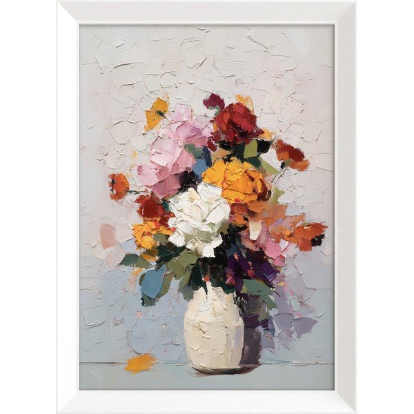 Tiskana slika s okvirom 56x75 cm White Vase – Styler