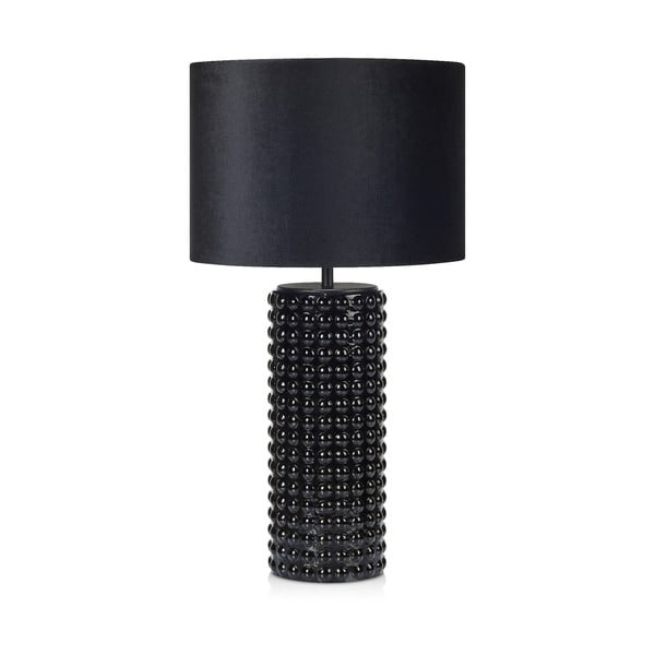 Crna stolna lampa Markslöjd Proud, ø 34 cm