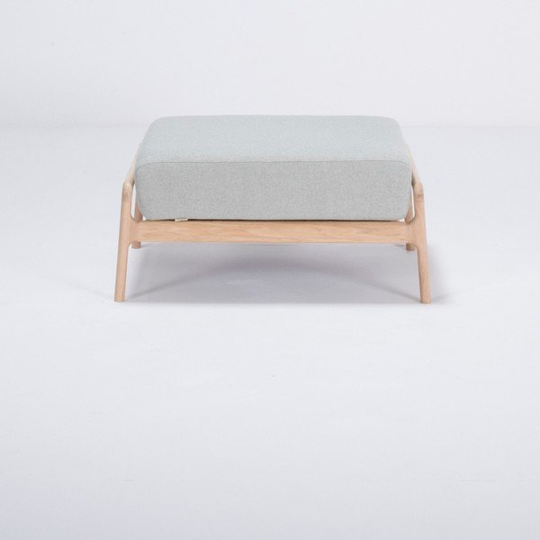 Plavo-sivi tabure s konstrukcijom od hrastovine Gazzda Fawn-image-2