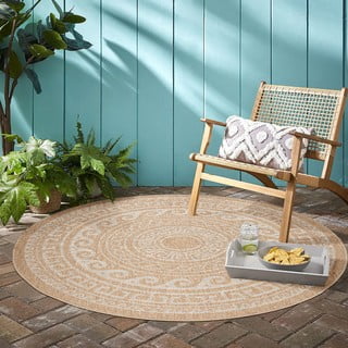 Bež okrugli vanjski tepih ø 120 cm Comilla – Ayyildiz Carpets