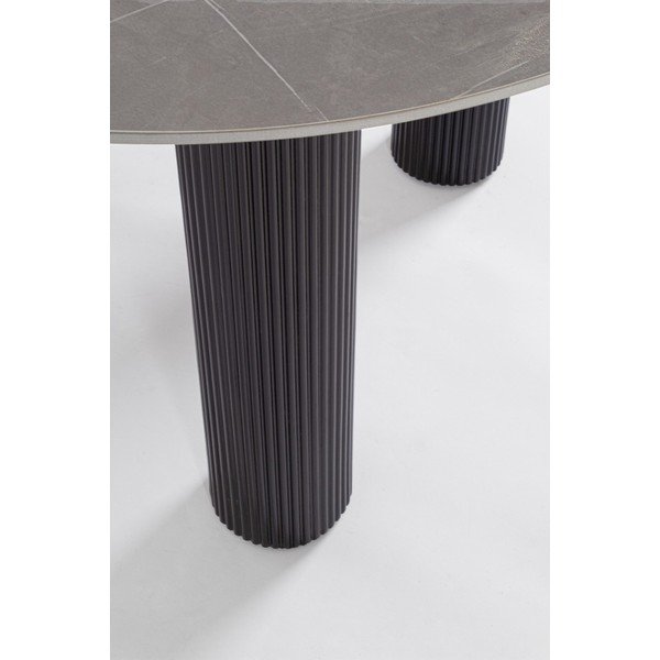 Okrugao blagovaonski stol s pločom stola u mramornom dekoru ø 120 cm Bamira – Yes Everyday-image-3