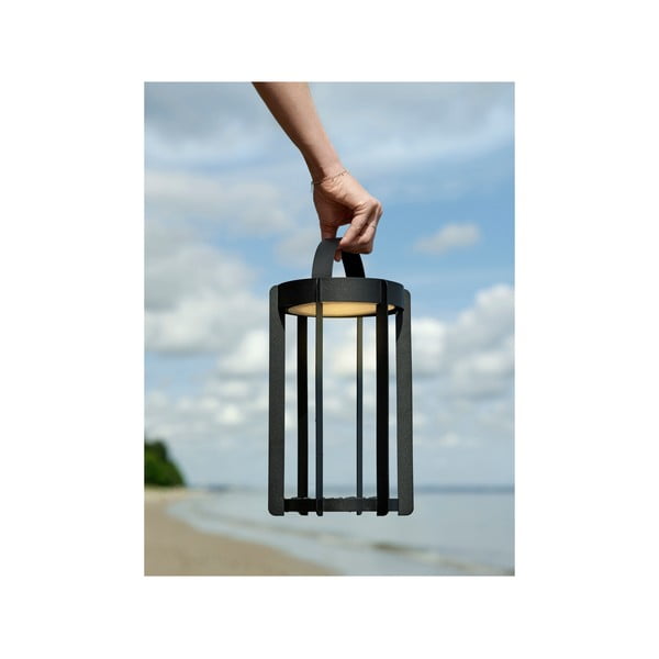 Crna LED lanterna s USB za eksterijer (visina 30 cm) Firefly – Zone-image-4