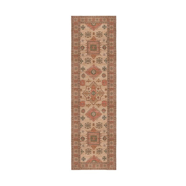 Ružičasti/boje terakote ručno rađen tepih od mješavine jute 60x230 cm Lana Jute – Flair Rugs