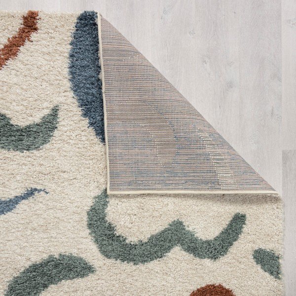Krem tepih 80x150 cm Squiggle – Flair Rugs-image-2