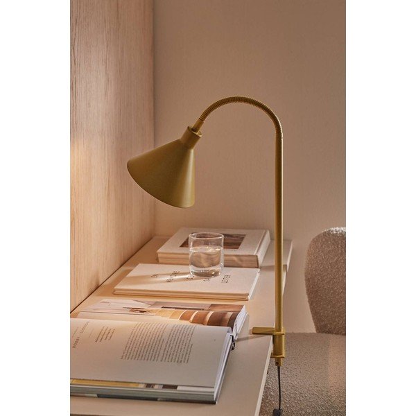 Smeđa metalna stolna lampa sa savitljivom konstrukcijom/s hvataljkom (visina 50 cm) Flexi Torino – Ellos Home-image-1