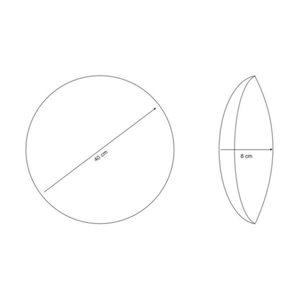 Ukrasni jastuk od sherpa flisa ø 40 cm Sherpa – Casa Selección-image-2