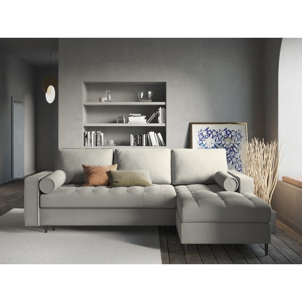 Svijetlosivi kauč na razvlačenje Milo Casa Santo, desni kut-image-1