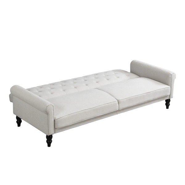 Krem podesiva/sklopiva sofa 222 cm Tyne – Støraa-image-4