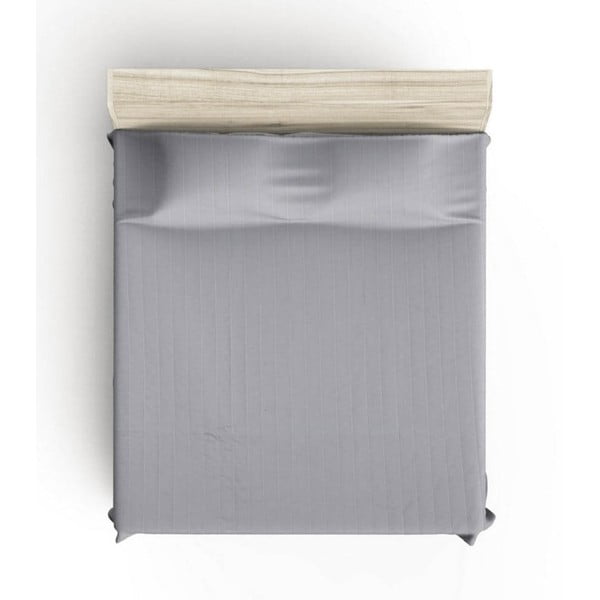 Sivi prošiven prekrivač za bračni krevet 220x240 cm Monart – Mijolnir-image-2