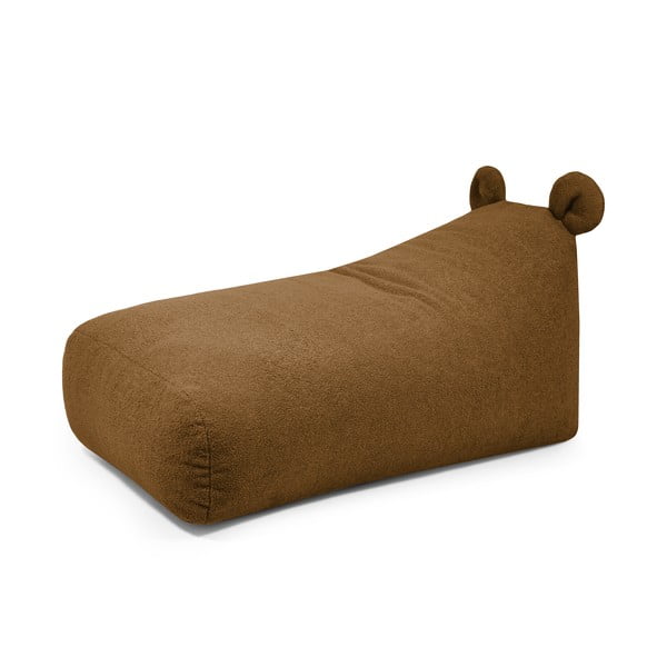 Smeđa vreća za sjedenje od bouclé tkanine Snug 130 Bear – SLOWDOWN