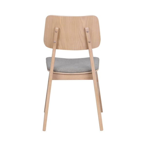 Svjetlosmeđa blagavaonska stolica sa svjetlosivim sjedalom Rowico Nagano-image-4