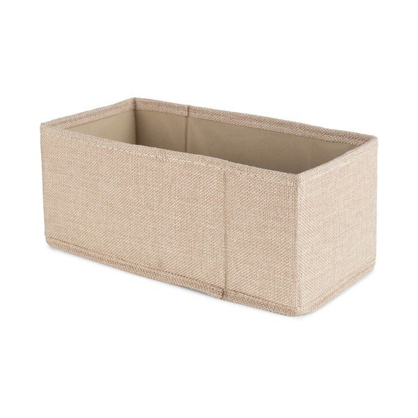 Bež tekstilna kutija za pohranu 28x12x12 cm Sandy – Compactor-image-1