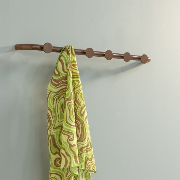 Tamno smeđa metalna zidna vješalica 75 cm Retro – Spinder Design-image-4