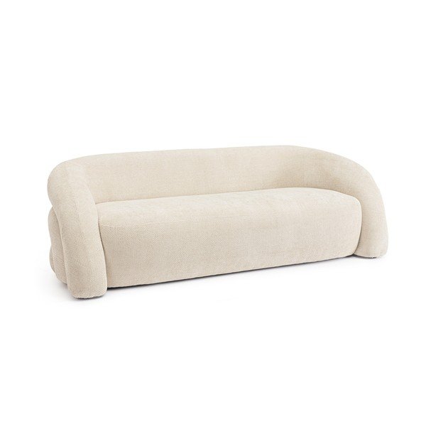 Krem sofa od šenila 200 cm Clemence – Bizzotto-image-2