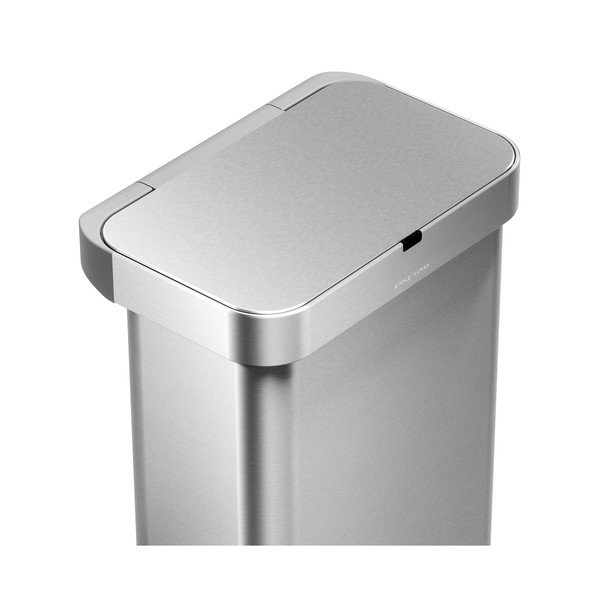 Beskontaktna željezna kanta za smeće u srebrnoj boji 58 l Sensor – simplehuman-image-1