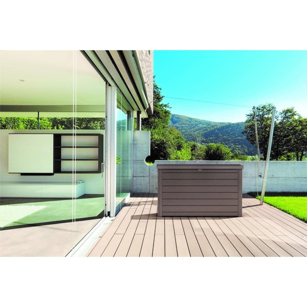 Smeđa plastična vrtna kutija za pohranu Ontario – Keter-image-2