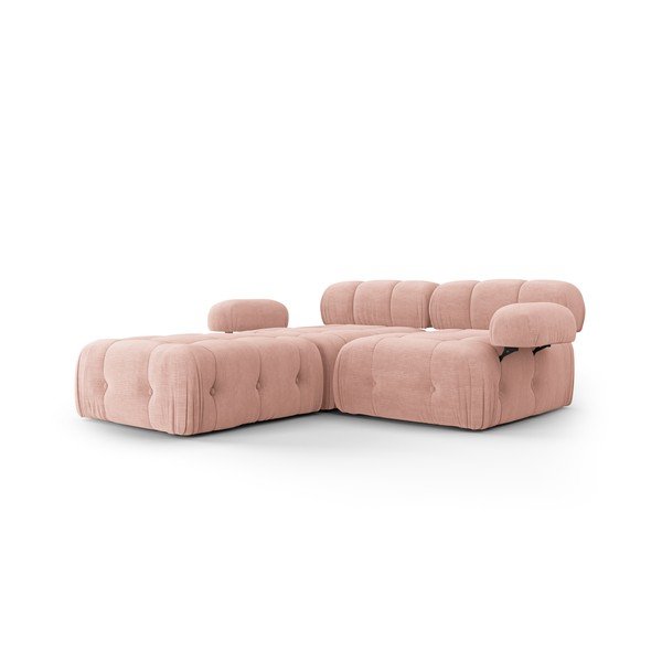 Svijetlo ružičasta kutna garnitura Ferento – Cosmopolitan Design-image-1