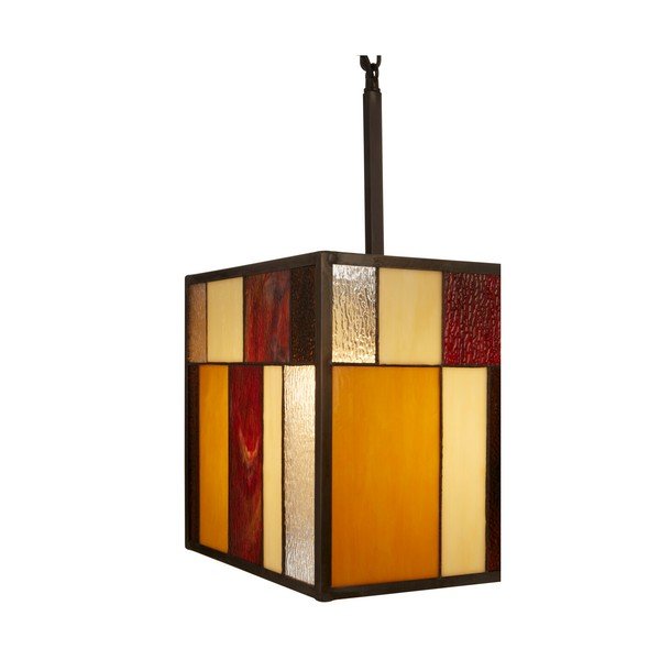 Metalna viseća svjetiljka sa staklenim sjenilom Waldorf – Premier Housewares-image-3