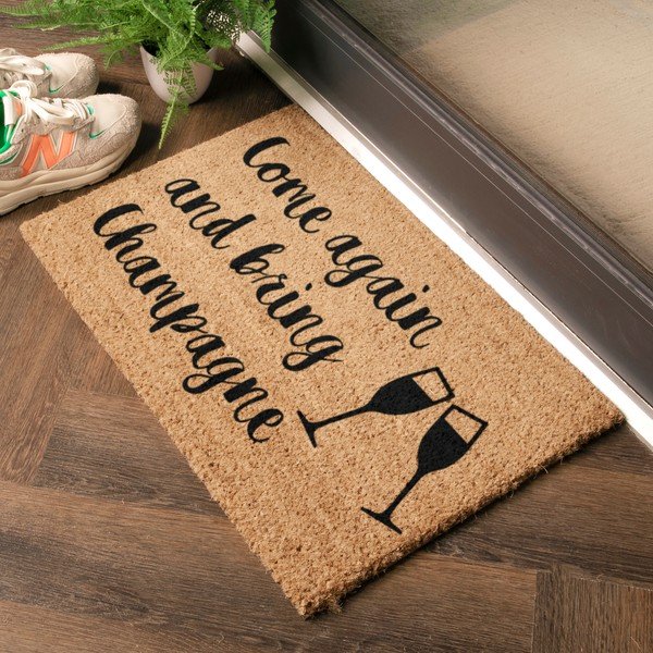 Otirač od kokosovih vlakana 40x60 cm Bring Champagne – Artsy Doormats-image-1