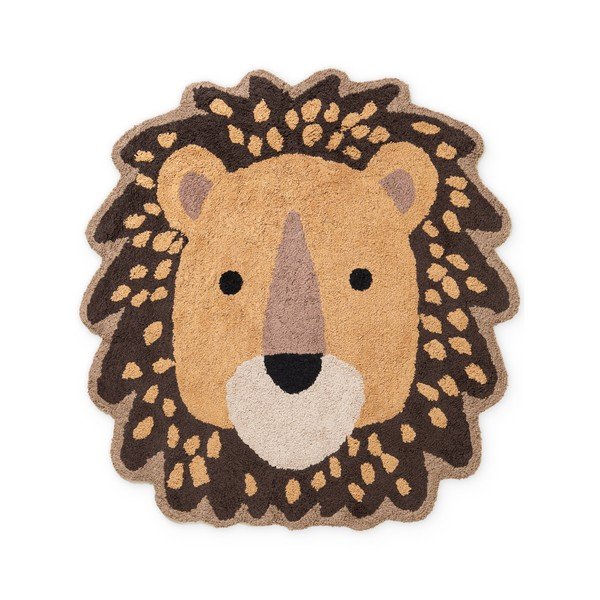 Narančasti/smeđi periv/ručno rađen pamučan dječji tepih 120x125 cm Snuggle Roary – Hanse Home