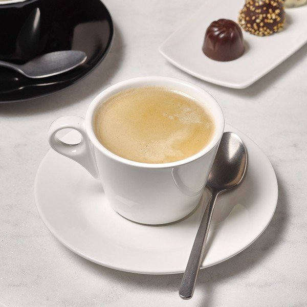 Bijela porculanska šalica za espresso 80 ml Barista – BonBistro-image-1