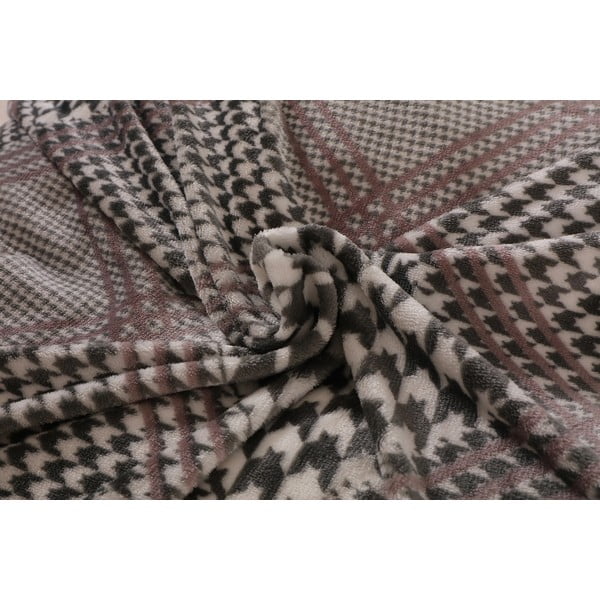 Siva posteljina za krevet za jednu osobu od mikropliša 140x200 cm – My House-image-3