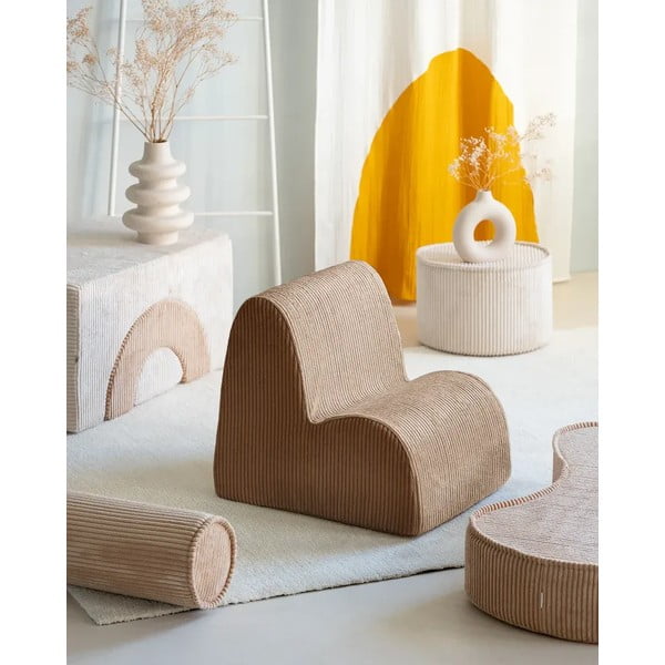 Svjetlo smeđi dječji jastuk za sjedenje od samta Roll – Wigiwama-image-2