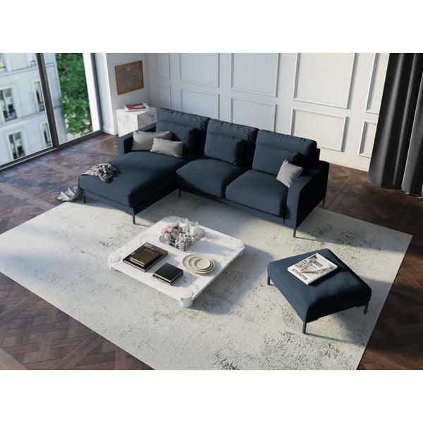 Tamnoplava kutna garnitura Interieurs 86 Seine, lijevi kut-image-1