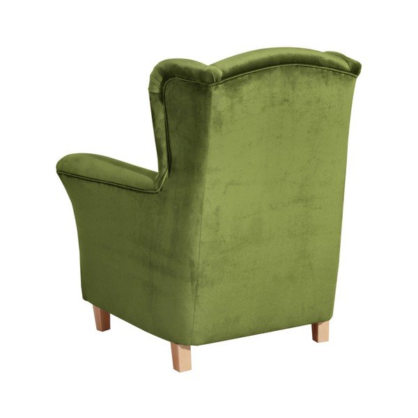 Zelena fotelja Agnetha Suede Max Winzer-image-1