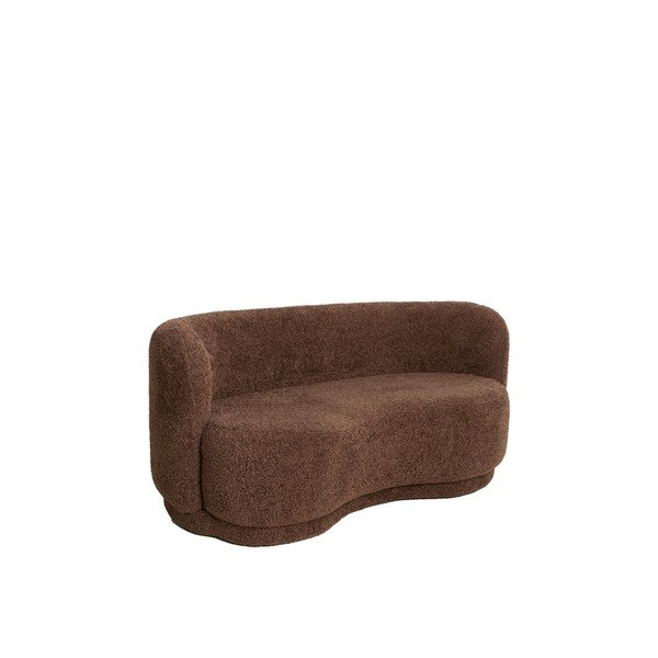 Tamno smeđa sofa od bouclé tkanine 175 cm Amelie – Light & Living-image-2