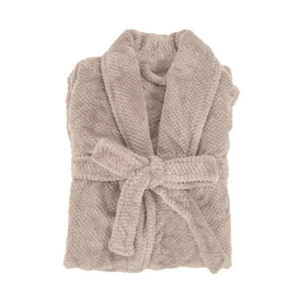 Smeđe-sivi kućni ogrtač od mikropliša S/M Pippa – Tiseco Home Studio-image-2