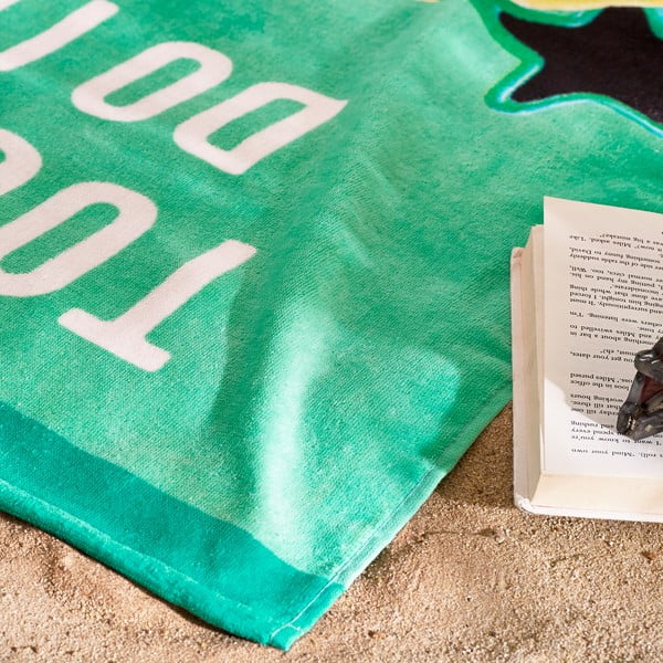 Zeleni pamučan ručnik za plažu 76x160 cm Toucan Do It – Catherine Lansfield-image-2