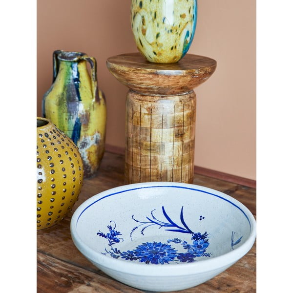 Plava/bež zdjela od terakote ø 41 cm Aleni – Bloomingville-image-1