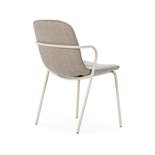 Bež podstavljena blagovaonska stolica s naslonima za ruke Angie – Marckeric-image-4