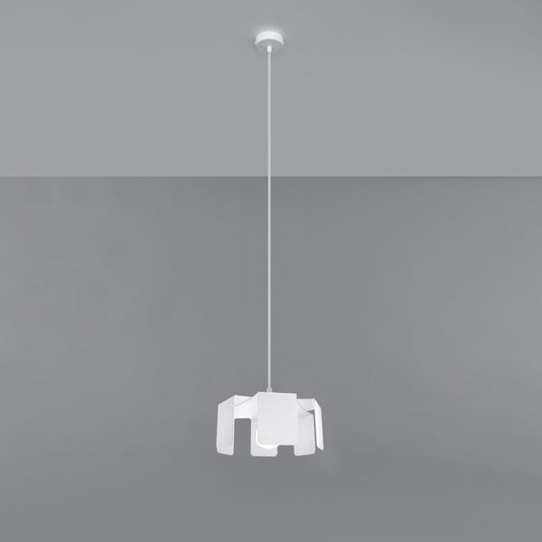 Bijela viseća svjetiljka s metalnim sjenilom ø 24 cm Rossario – Nice Lamps